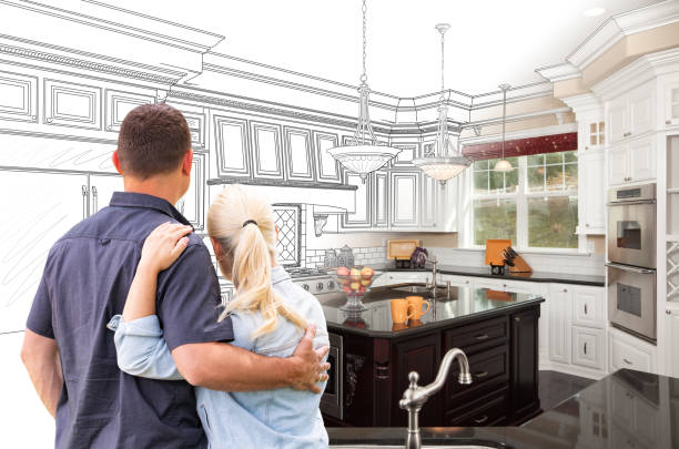Custom kitchen cabinets installed in a Chester home